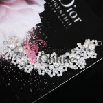 Tiara Ti020 argintie pentru mirese cu crystale